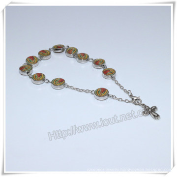 Wholesale Glass Beads Catholic Religious Rosary Bracelet, Rosary Rings, Catholic Rosary Finger Ring (IO-CB184)